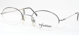 Vintage Infashion 1023 Gunmetal / Grau Blau Einzigartig Selten Brille 50 20 - £44.85 GBP