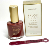 MARY KAY Salon Direct Long-Wearing Nail Enamel BLACK RASPBERRY  New Disc... - $5.83