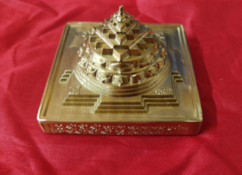 Meru Shri Yantra For Vastu Correction made from Asthadhatu Metal Energized - £113.32 GBP