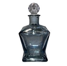 Beautiful Square Light Blue Glass Perfume Bottle (SHIPS IN 24 HRS) - $18.69
