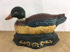 Cast Iron Decorative Folk Art Table Wall Shelf Waterfowl Mallard Duck - $18.81