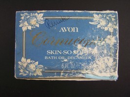 Avon Decanter Cornucopia Skin-So-Soft Bath Oil 6 Fl Oz Original Box Vintage 70s - £7.88 GBP