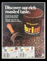 1984 Brim Decaffeinated Coffee Circular Coupon Advertisement - $18.95