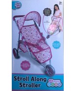 New SMALL WORLD TOYS All About BABY DOLLS Stroll-Along STROLLER Free Shi... - £56.97 GBP