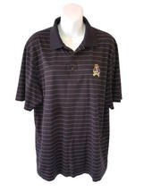 Mens Large ECU Pirates Black Short Sleeve Polo Shirt Sports Wear Game Day Large - £13.10 GBP