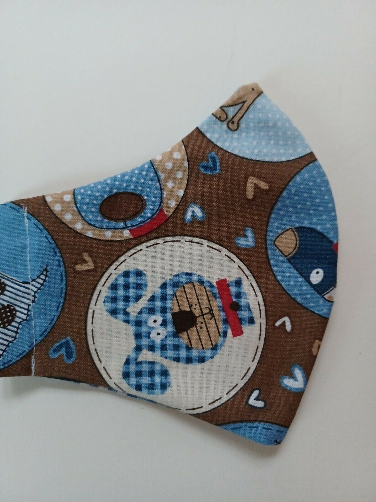 FACE MASK WASHABLE COTTON REUSABLE REVERSIBLE BACK TO SCHOOL / PUPPIES /... - $1.97