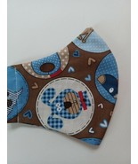 FACE MASK WASHABLE COTTON REUSABLE REVERSIBLE BACK TO SCHOOL / PUPPIES /... - $1.97