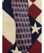 Men&#39;s American Traditions Black w/ American Flag Silk Tie Novelty Necktie - £8.27 GBP
