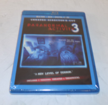 Paranormal Activity 3 Blu-Ray DVD Unrated Directors Cut 2011 - £7.79 GBP