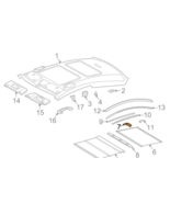 MB C CL203 Left Side Interior Roof Coupling A2038950105 NEW GENUINE SET ... - $42.06