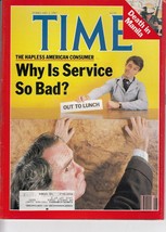 Time Magazine 1987, February 2, Why Is Service So Bad? - £12.66 GBP