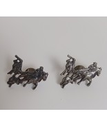 Vintage Pewter Western Design Tie Tacks Branded ? (See picture for brand... - $420.86 MXN