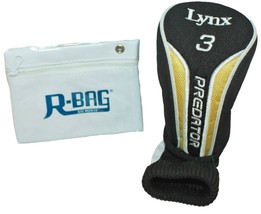 Vintage Lynx Predator Golf #3 - Club Head Cover + Rbag Pouch Accessory - £7.81 GBP