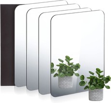 5.1 X 7.1 Inch Rounded Corner Unbreakable Mirror Acrylic Mirror Wall Decor With - $29.99