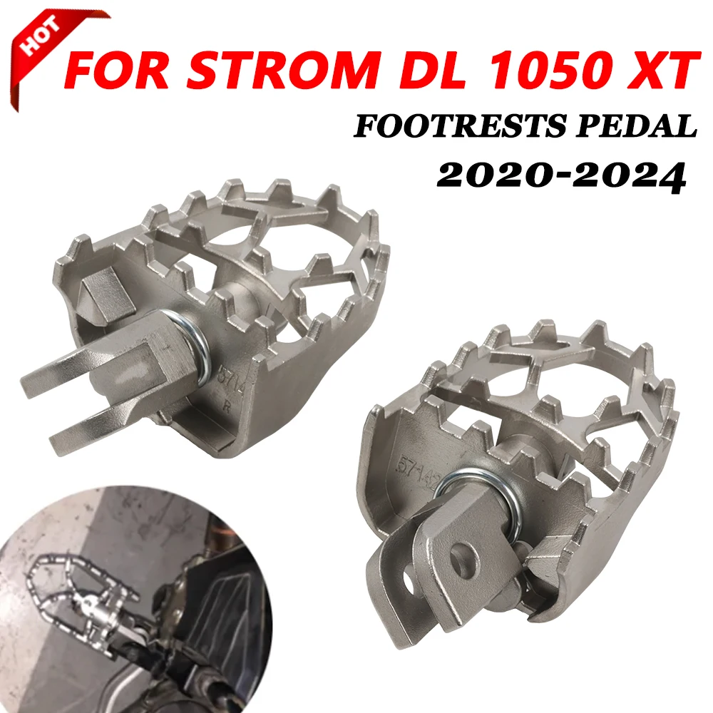 Motorcycle Footrests Footpeg Foot Rests Pegs Pedal For SUZUKI DL1050 V-S... - $80.99+