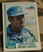Rufino Linares, Braves,  1982  #244 Topps  Baseball Card,  GOOD CONDITION - £0.77 GBP