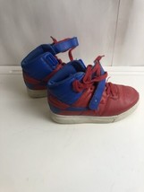 Fila Boys High top Red Blue Tennis Shoes Size 12 - $7.80