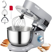 VEVOR Stand Mixer, 660W Electric Dough Mixer with 6 Speeds LCD Screen Ti... - £102.25 GBP