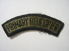 US ARMY AVIATION FLIGHT SCHOOL PRIMARY HELICOPTER OD GREEN 3" TAB  :KY21-1 - $3.84