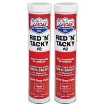 Lucas 10005 Red &quot;N&quot; Tacky Lithium Grease 14 oz. Tube (Pack of 2) - $19.34