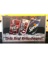 Vintage Lancer Coca-Cola, Diet Coke, Sprite Taste Real Refreshment Light... - $296.01