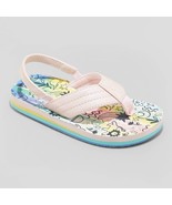 Cat &amp; Jack Toddler Girls Shawn Slip On Flip Flop Size Large 9/10 Tie Dye... - $221.58 MXN