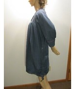 GUDRUN SJODEN Blue Denim Tunic Dress Button Down Short Sleeve Lagenlook ... - £55.27 GBP