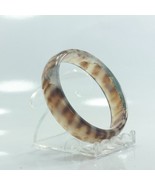 57.4 mm Banded Clear Quartz Striped Bangle Untreated Stone Bracelet 7.1 ... - £45.17 GBP