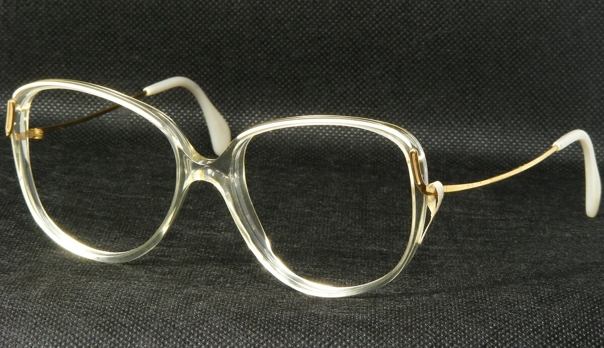 Vintage Flair 81 246 Transparent/Or / Beige Lunettes 54-16-130mm (pas de... - $96.13