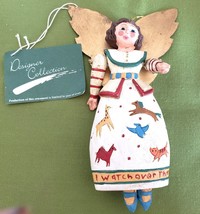 Midwest of Cannon Falls Folk Angel Christmas Tree Ornament &quot;I Watch Over... - £7.06 GBP