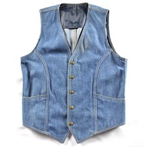 Vintage Lee Vest Lee Jeans Denim Lee Set Sanforset 38R Union Made In USA - £73.87 GBP