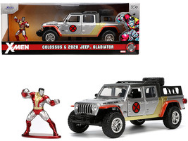 2020 Jeep Gladiator Pickup Truck Silver and Colossus Diecast Figurine &quot;X-Men&quot; Ma - £19.23 GBP