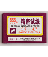 1 Pack / 80 strips of pH 2.7-4.7 Special Indicator Paper test Lab Water ... - $2.99