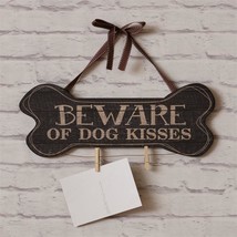 Dog Kisses wood Sign with clips - £22.73 GBP