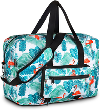 Weekender Carry on Bag Travel Duffle Medium Overnight for Women (Flamingo) - $32.08