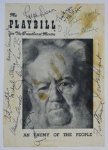 Fredric March Cast Signed 1950 An Enemy Of The People Playbill Cover Only - £197.24 GBP