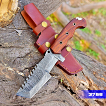 10" Best Hunting knife ForgedDamascus Fixed Blade Skinning knives Full T... - $31.67