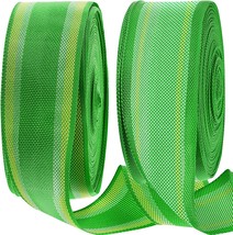 2 Rolls 2 1/4 Inch x 100 Feet Lawn Chair Webbing Replacement Webbing Patio - £25.88 GBP