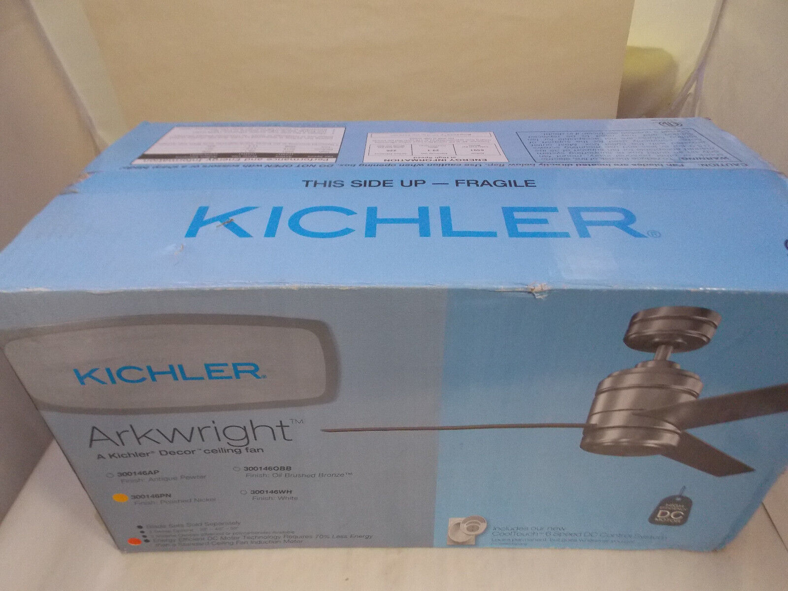 Kichler Ceiling Fan Motor Assembly 300146PN Arkwright Motor Only Polished Nickel - £239.50 GBP