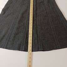 Merona Women's Gray Wool Blend Size Zip A-Line Pull-On Skirt Size 6 Waist 30" image 13