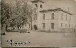 Vtg Cartolina RPPC Tribunale Casa Costruzione - Holbrook Arizona - Non Usato M12 - £7.20 GBP