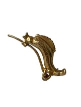 Vintage Oriental Asian Gold Tone Fish Carp Bass Koi Brooch Pin 1.5&quot; - $14.00