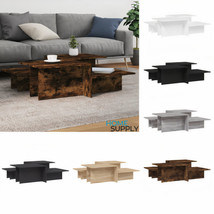 Modern Wooden 2pcs Living Room Home Lounge Coffee Table Side End Tables Wood - £70.27 GBP+