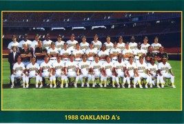 1988 OAKLAND ATHLETICS A&#39;s 8X10 TEAM PHOTO BASEBALL PICTURE MLB - £3.88 GBP