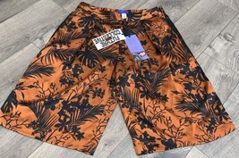 Future Collective Brown &amp; Black Plant Theme Shorts Kahlana Barfield Brow... - $9.42
