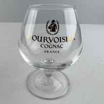 Courvoisier Le Cognac De Napoleon France Stem Glass Gold Logo Snifter - $14.84