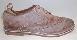 Steve Madden Size 12 M STARK Tan Distressed Leather Oxfords New Mens Shoes - £75.60 GBP