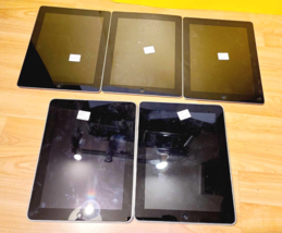 *WITH ISSUES* LOT 5x APPLE IPAD 1st &amp; 3rd GEN (2x A1219 + 2x A1416 1x + ... - $53.15