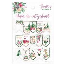 Santa&#39;s Workshop Double-Sided Cardstock Die-cuts 15/Pkg- P13SAN32 - £13.43 GBP