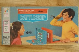 1971 Vintage Toy Milton Bradley BATTLESHIP Logic Puzzle Game 4730 Early ... - $17.87